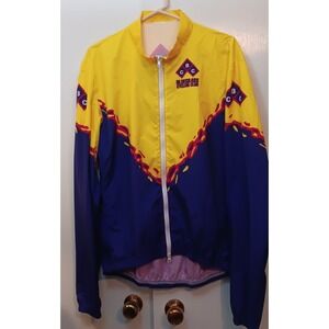 VOLER Cycling Jacket Windbreaker Full Zip Large unisex activewear layer colorful